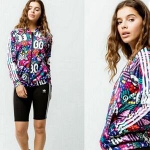 Adidas M Hattie Stewart Superstar SST full zip Jacket w/small flaw